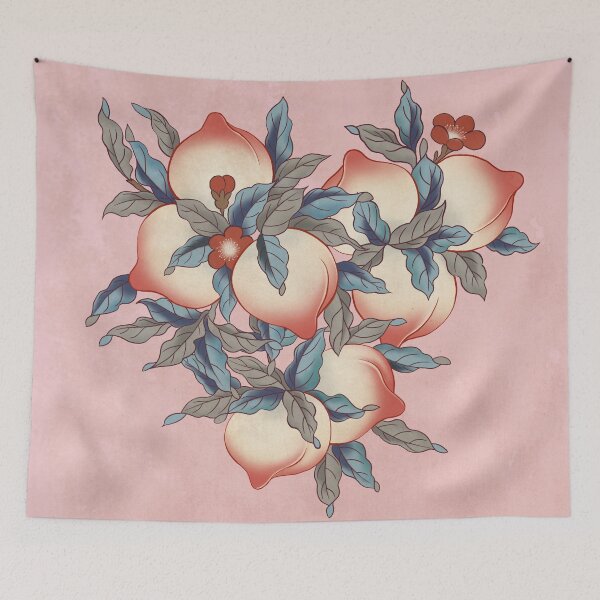 Item preview, Peach G : Minhwa-Korean traditional/folk art designed and sold by minsillust.