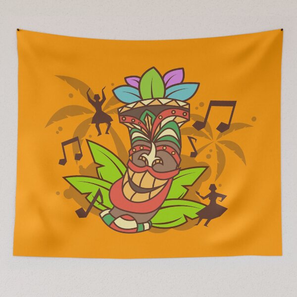 Item preview, Tiki Tribal Masks vector art design designed and sold by SLExpress.