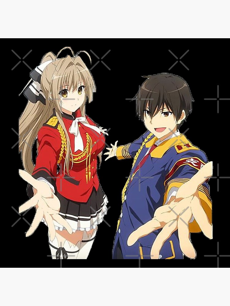 Amagi Brilliant Park Sento And Kanie Light Novel "Sento isuzu and Seiya Kanie from amagi brilliant park" Art Print for