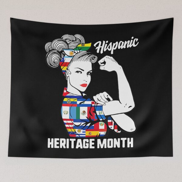 Item preview, Heritage Month Woman Latino Countries Flag designed and sold by DelauaMaald.