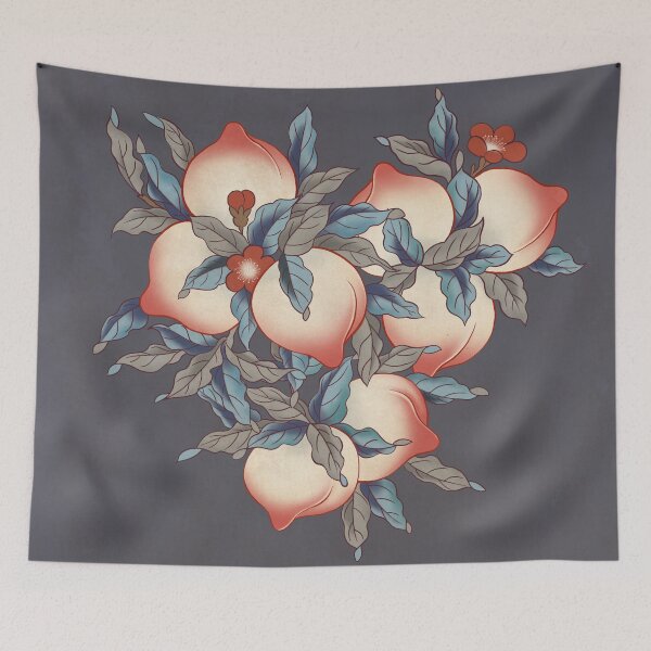 Item preview, Peach H : Minhwa-Korean traditional/folk art designed and sold by minsillust.