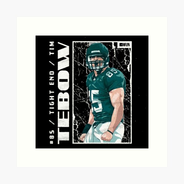 Tim Tebow Florida Gators Abstract Art 2 Art Print