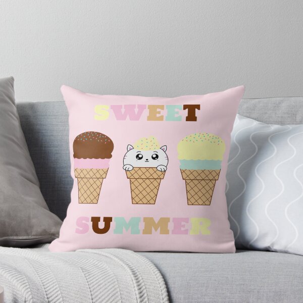Item preview, Cute Sweet Summer Cat Cupcake designed and sold by unikohomestyle.