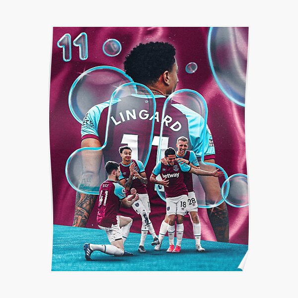 Jesse Lingard Pink Jersey Sticker Poster for Sale by Hevding