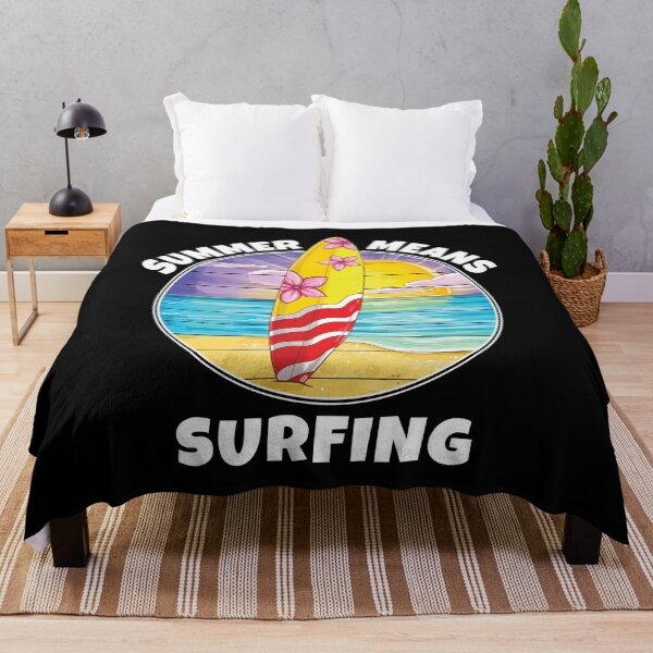 Item preview, Summer Means Surfing, surf quotes gift for friends and family, all you need is a surf designed and sold by BlackDodo.