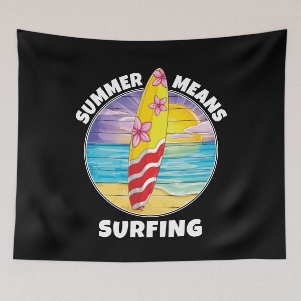 Item preview, Summer Means Surfing, surf quotes gift for friends and family, all you need is a surf designed and sold by BlackDodo.