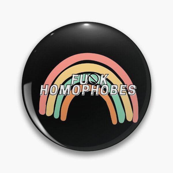 Item preview, Fu*k Homophobes designed and sold by TheRainbowFrog.