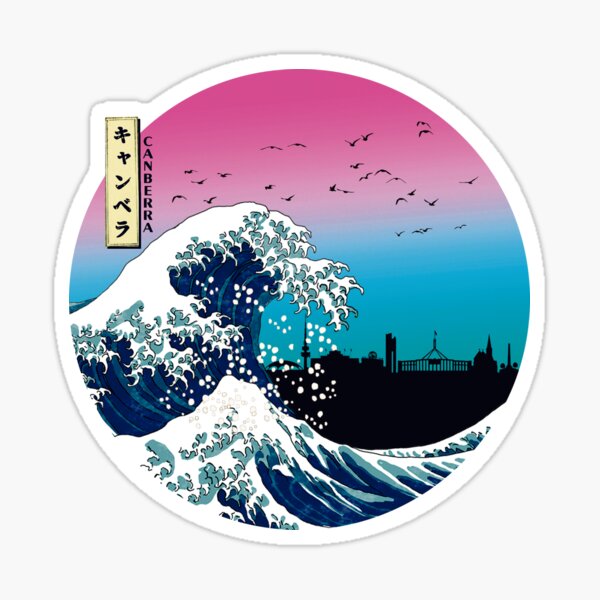 Item preview, Canberra Kanagawa Wave 90s designed and sold by DFerraz.