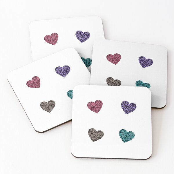 Item preview, colorful leopard pattern hearts - Leopard skin pattern designed and sold by Amalzaki.