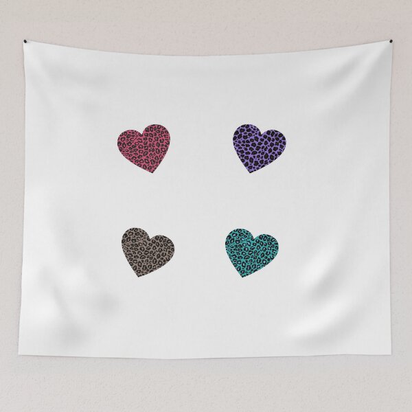Item preview, colorful leopard pattern hearts - Leopard skin pattern designed and sold by Amalzaki.