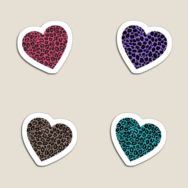 Item preview, colorful leopard pattern hearts - Leopard skin pattern designed and sold by Amalzaki.