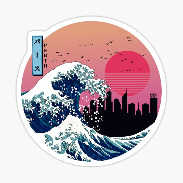 Item preview, Perth Kanagawa Wave Retro designed and sold by DFerraz.