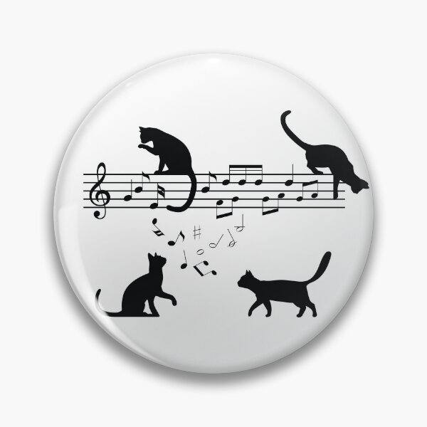 Item preview, Cats Playing Music Notes designed and sold by Blok45.