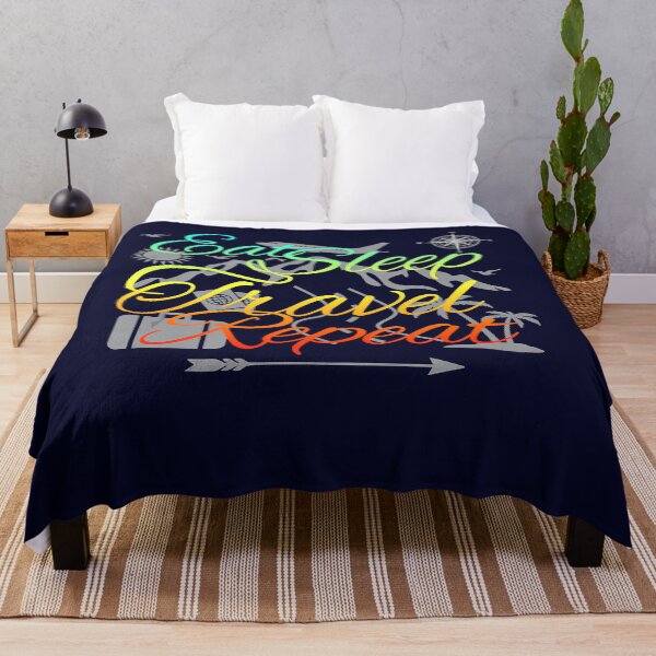 Item preview, Eat Sleep Travel Repeat Traveler World Backpacker Adventure designed and sold by MatthewBateman.