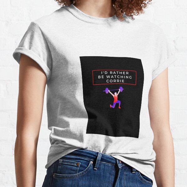 Item preview, best I'd rather be watching corrie than deadlifting shirt designed and sold by JimMacShirts.