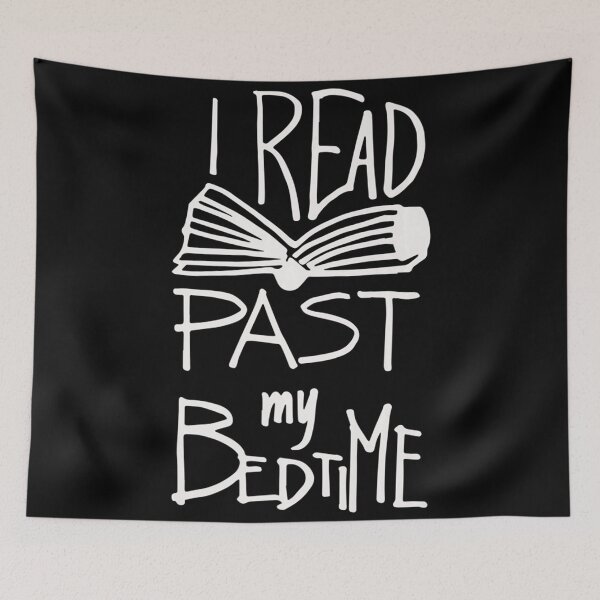 Item preview, I Read Past My Bedtime - Book Lover Reader designed and sold by DelauaMaald.