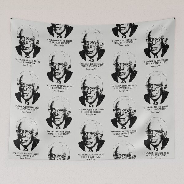 Item preview, Bernie Sanders Quote (Worn Design) designed and sold by politicalamity.