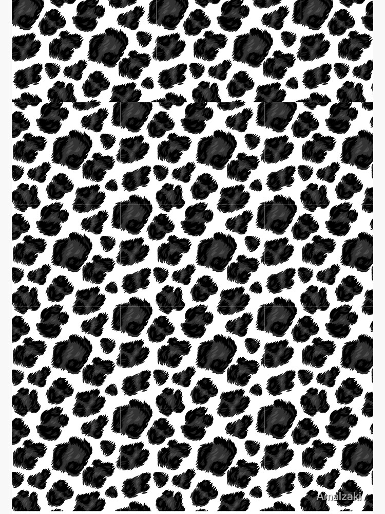 Black Leopard Print Pattern Poster