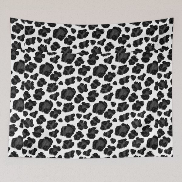 Item preview, black leopard pattern - black white leopard skin pattern designed and sold by Amalzaki.