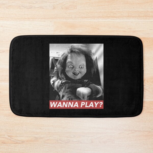 Item preview, Wanna play chucky black and white cover designed and sold by PowersMelvin.