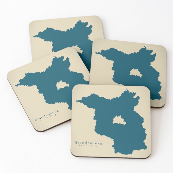 Item preview, Modern Map - Brandenburg federal state map Germany DE designed and sold by Ingo Menhard.