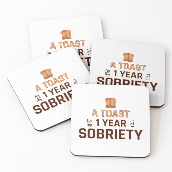 Item preview, Soberversary / 1 Year Sober Anniversary: Toast For Sobriety designed and sold by ClickForMore.