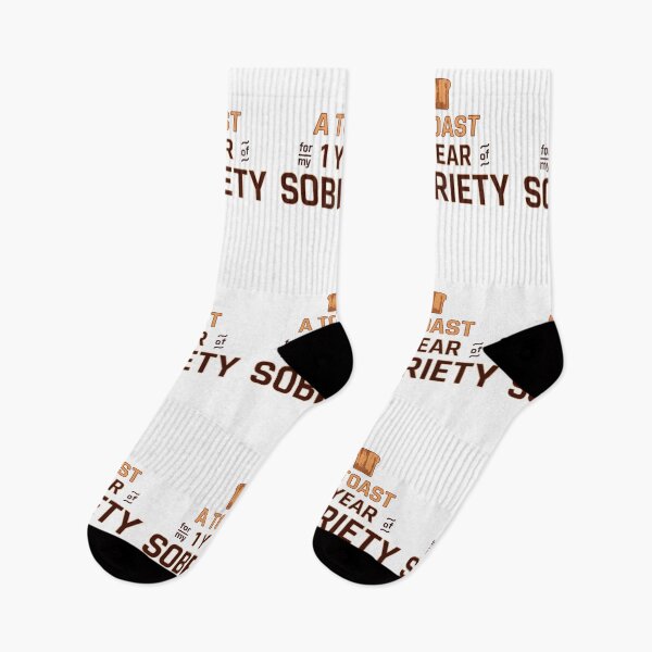 Item preview, Soberversary / 1 Year Sober Anniversary: Toast For Sobriety designed and sold by ClickForMore.
