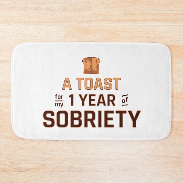 Item preview, Soberversary / 1 Year Sober Anniversary: Toast For Sobriety designed and sold by ClickForMore.