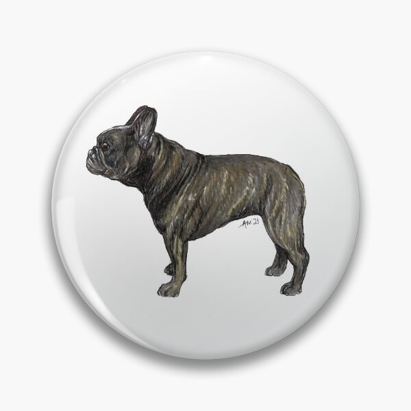 Item preview, Brindle French Bulldog / Frenchie Dog Breed Show Stack Stand - Liver  designed and sold by Amber Westwood.