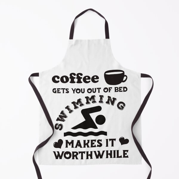 Item preview, Coffee Gets You Out Of Bed - Swimming Makes It Worthwhile - Dark Text designed and sold by DerekJSmith.