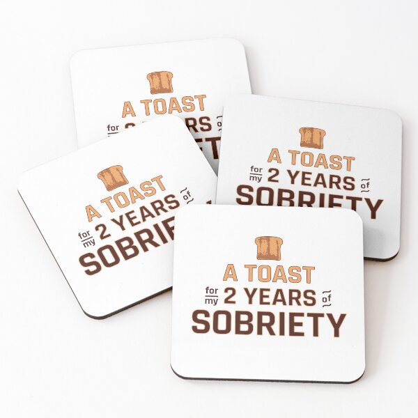 Item preview, Soberversary / 2 Year Sober Anniversary: Toast For Sobriety designed and sold by ClickForMore.