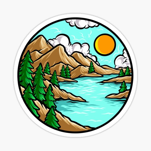 Item preview, Nature Mountain River Wanderlust designed and sold by roocky.