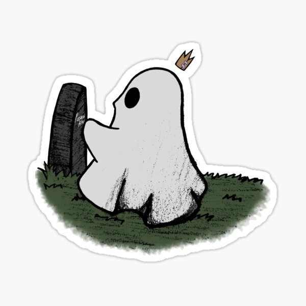 Reminiscing ghost Sticker