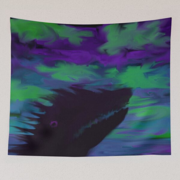 Item preview, SLAY YOUR DRAGONS_Aggressive Sea Serpent (Night Sky) designed and sold by SelfUpgrade.