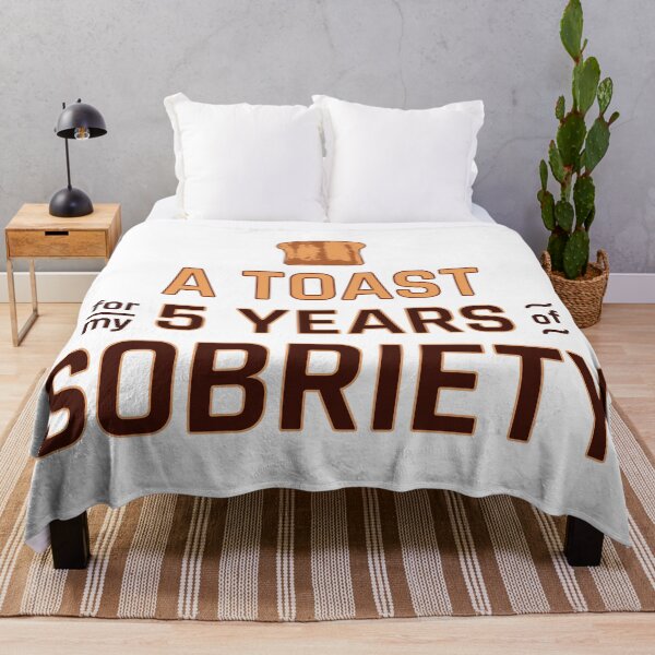 Item preview, Soberversary / 5 Year Sober Anniversary: Toast For Sobriety designed and sold by ClickForMore.