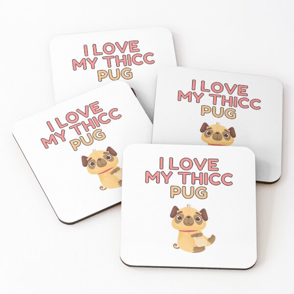 Item preview, I Love My Thicc Pug designed and sold by Trendy Merch 90.