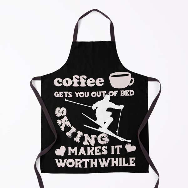 Item preview, Coffee Gets You Out Of Bed - Skiing Makes It Worthwhile - Light Text designed and sold by DerekJSmith.