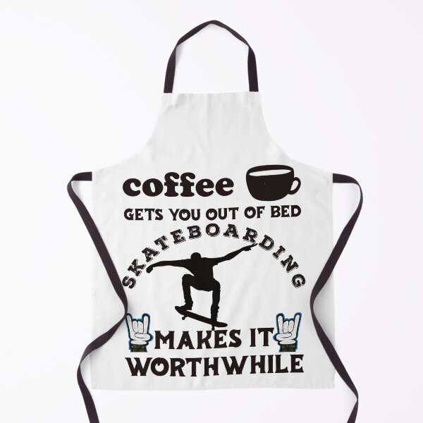 Item preview, Coffee Gets You Out Of Bed - Skateboarding Makes It Worthwhile - Dark Text designed and sold by DerekJSmith.