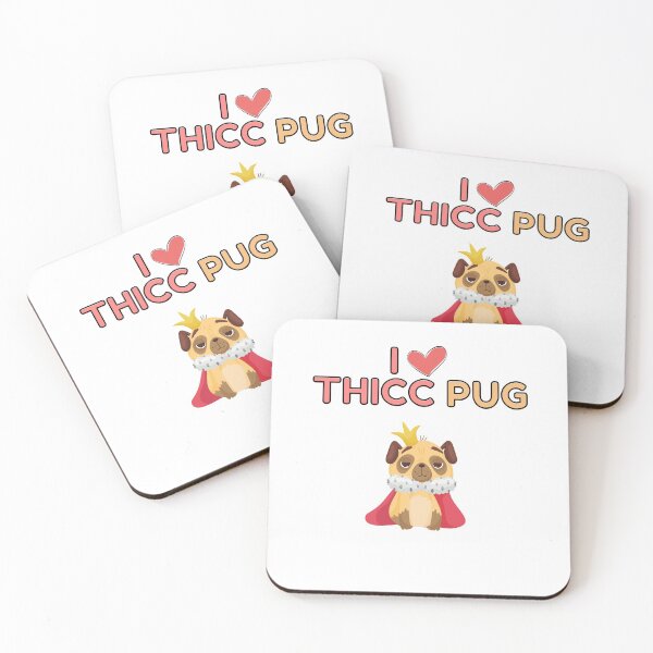 Item preview, I Love Thicc Pug designed and sold by Trendy Merch 90.
