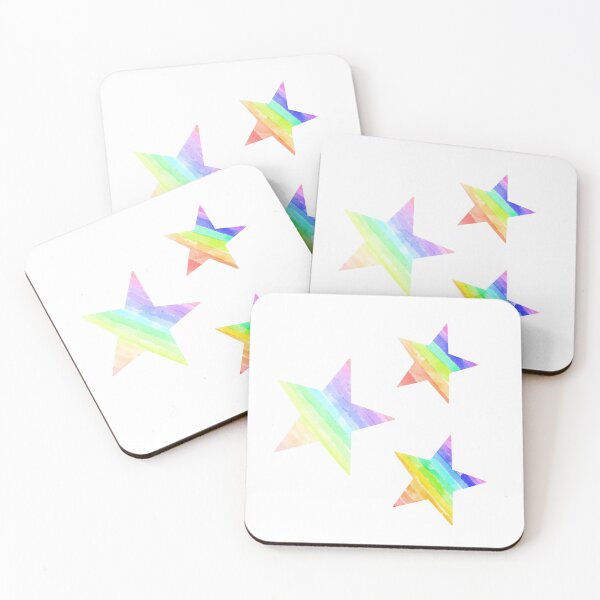 Item preview, Colourful stripy stars set designed and sold by JessCarrsArt.