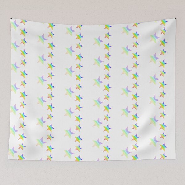 Aperçu de l'œuvre Ensemble d'étoiles à rayures colorées créée et vendue par JessCarrsArt.