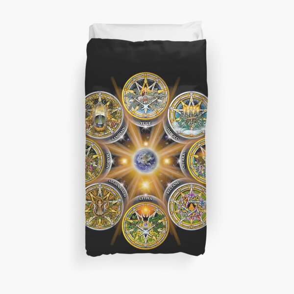 Witches' Wheel of the Year Duvet Cover