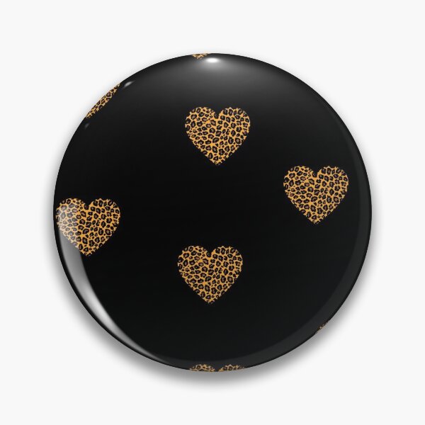Item preview, gold leopard pattern hearts - leopard skin pattern gold - leopard design designed and sold by Amalzaki.