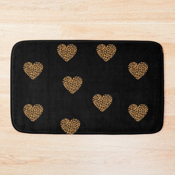 Item preview, gold leopard pattern hearts - leopard skin pattern gold - leopard design designed and sold by Amalzaki.
