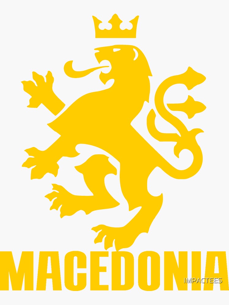 "MACEDONIA" Sticker by IMPACTEES | Redbubble