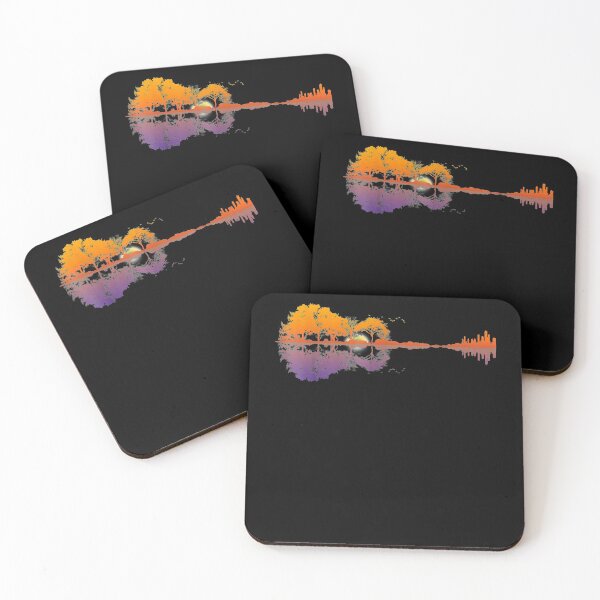 Item preview, Guitar Lake Reflections Music and Guitar Lover Guitar designed and sold by peaksholecarron.