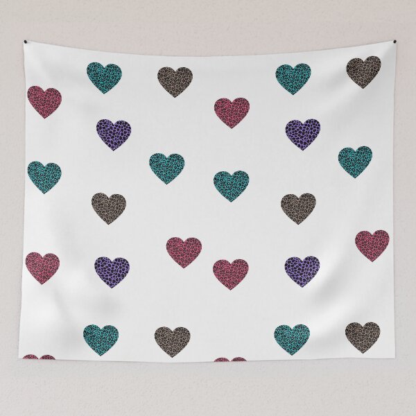 Item preview, colorful leopard pattern hearts - leopard skin pattern gold - leopard design designed and sold by Amalzaki.