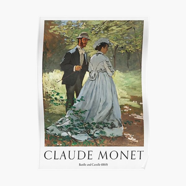 Bazille And Camille 1865 Poster