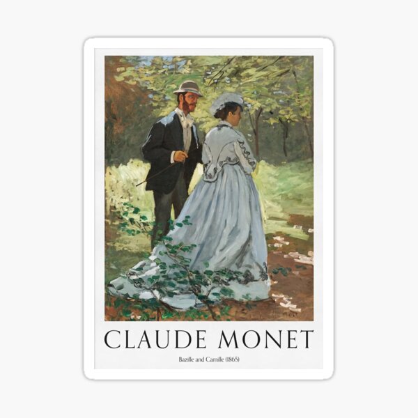 Bazille And Camille 1865 Sticker