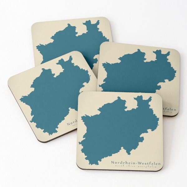 Item preview, Modern Map - North Rhine-Westphalia federal state map Germany DE designed and sold by Ingo Menhard.